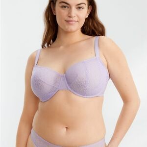 NWT Bare by Bare Necessities Push Up Without The Padding Bra - US 38H Lavender